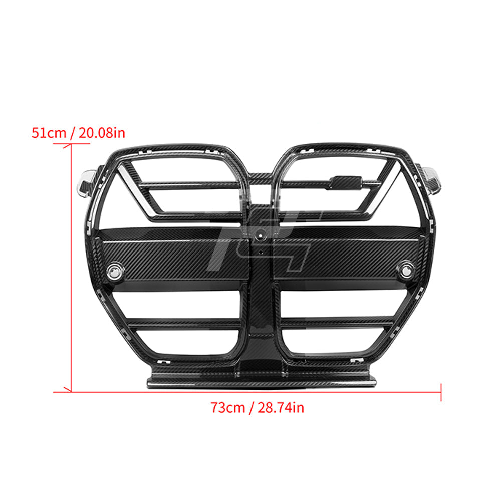 SQ Style Carbon Fiber Front Grill V1 - BMW M3 G80 G81 & M4 G82 G83