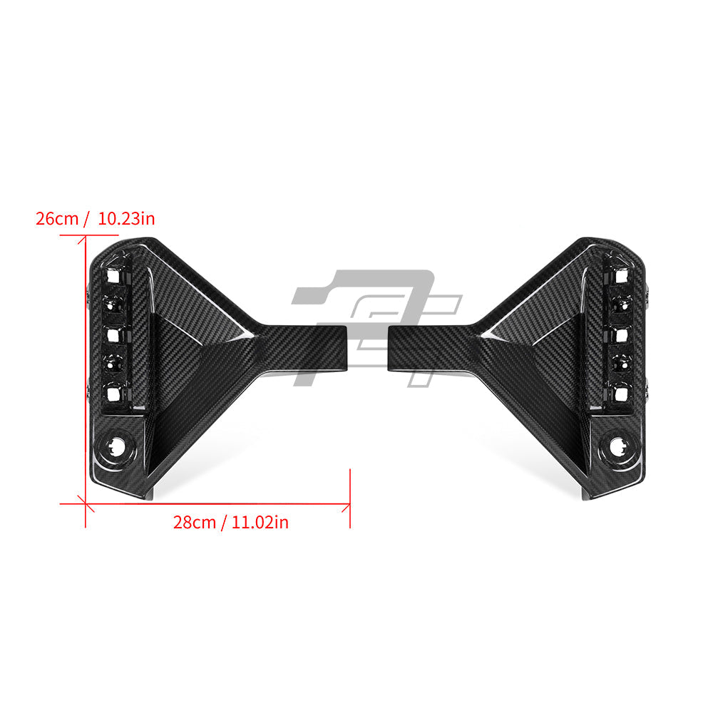 SQ Style Carbon Fiber Rear Bumper Trim Attachments - BMW M2 G87