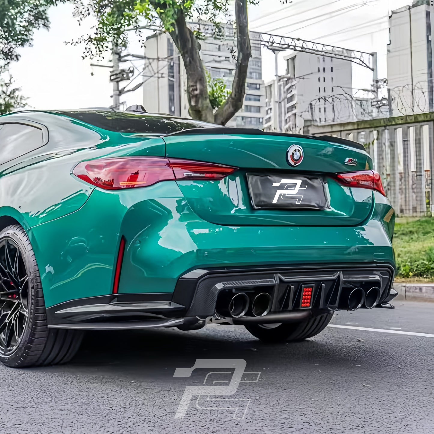 MHC Style Dry Carbon Fiber Rear Diffuser - BMW M3 G80/G81 & M4 G82/G83