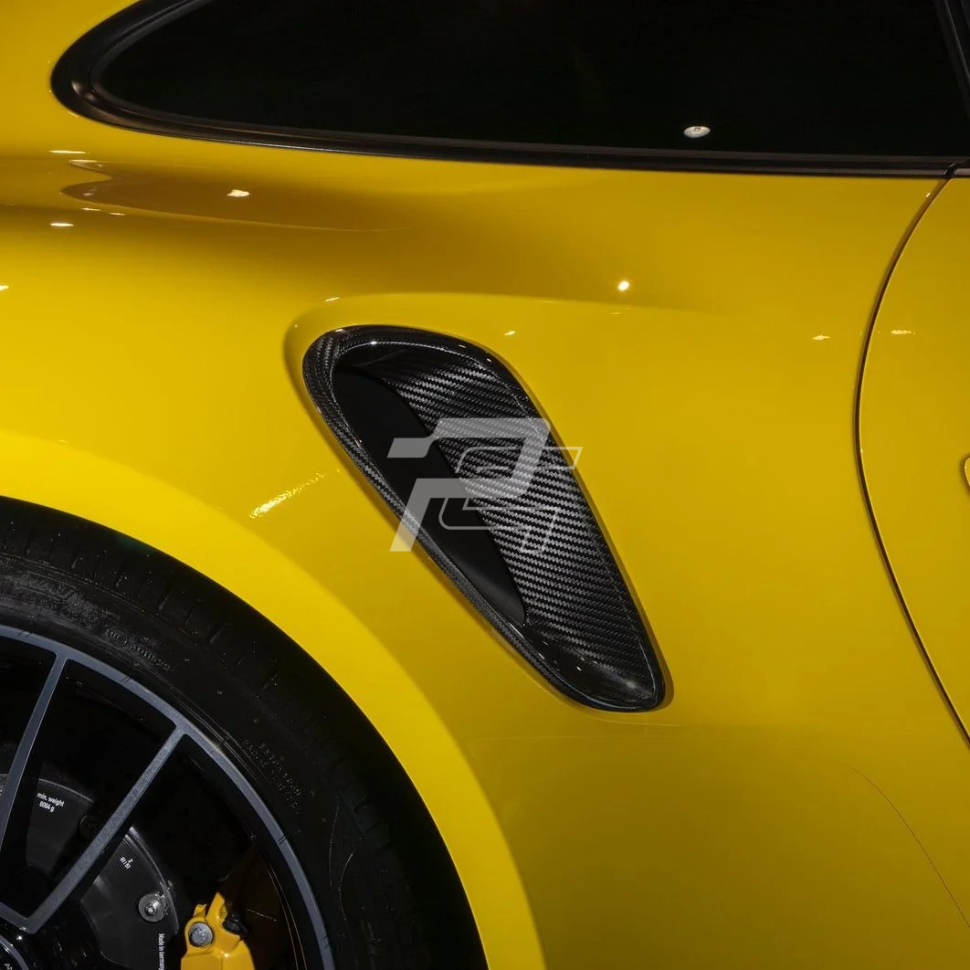 Dry Carbon Fiber Rear Side Air Vent Scoop Covers - Porsche 911 992 Turbo/S & GT3RS