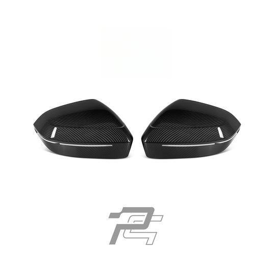 OEM Style Dry Carbon Fiber Mirror Caps - BMW M5 G90/G99 & 5 Series i5 G60/G61 & 7 Series G70 & X3 G45