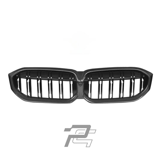 Dual Slat Dry Carbon Fiber Front Grille – BMW 3 Series LCI G20