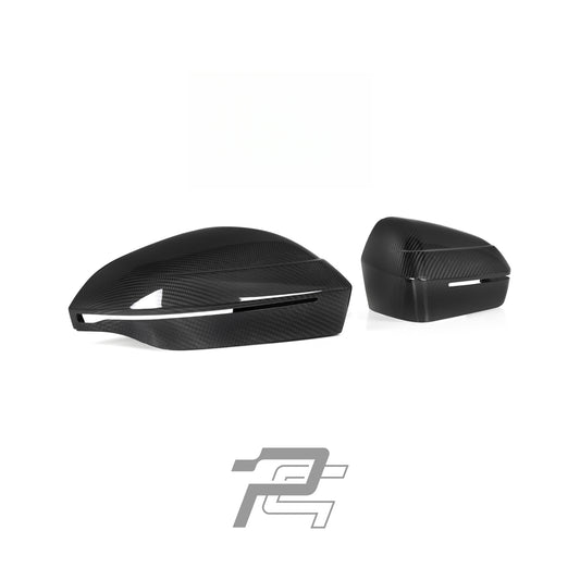 OEM Style Dry Carbon Fiber Mirror Caps - BMW M5 G90/G99 & 5 Series i5 G60/G61 & 7 Series G70 & X3 G45