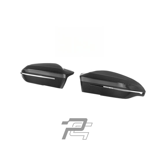 MP Style Dry Carbon Fiber Mirror Caps - BMW M5 G90/G99 & 5 Series i5 G60/G61 & 7 Series G70 & X3 G45