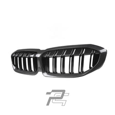 Dual Slat Dry Carbon Fiber Front Grille – BMW 3 Series Pre-LCI G20