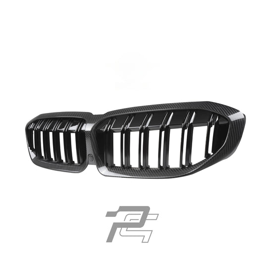Dual Slat Dry Carbon Fiber Front Grille – BMW 3 Series Pre-LCI G20