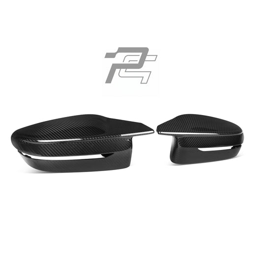 MP Style Dry Carbon Fiber Mirror Caps - BMW M2 G87 & M3 G80/G81 & M4 G82/G83 & M240i G42 & M440i/i4 M50 G26