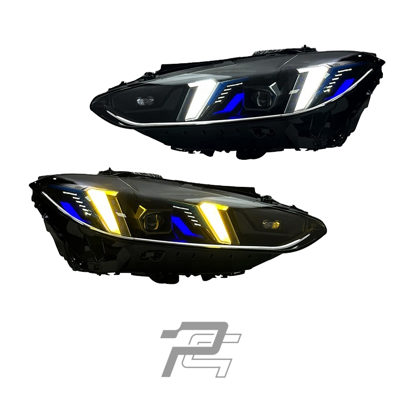 Snake Eye Yellow/White Switchable DRL LCI Facelift LED Headlights - BMW M3 G80/G81 & M4 G82/G83 & 4 Series G22/G23/G26