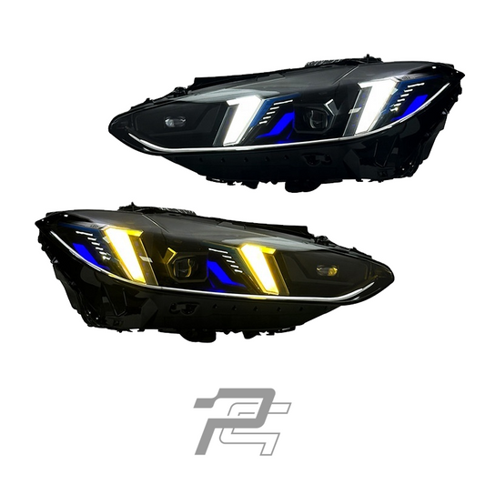Snake Eye Yellow/White Switchable DRL LCI Facelift Headlights - BMW M3 G80/G81 & M4 G82/G83 & 4 Series G22/G23/G26