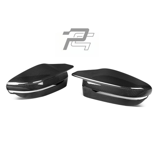 MP Style Dry Carbon Fiber Mirror Caps - BMW M2 G87 & M3 G80/G81 & M4 G82/G83 & M240i G42 & M440i/i4 M50 G26