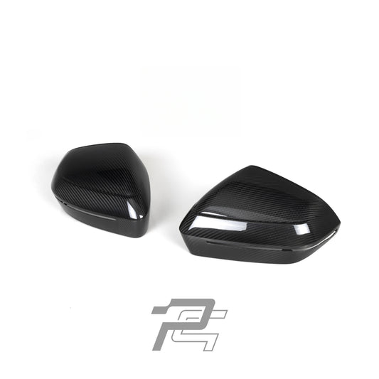 OEM Style Dry Carbon Fiber Mirror Caps - BMW M5 G90/G99 & 5 Series i5 G60/G61 & 7 Series G70 & X3 G45