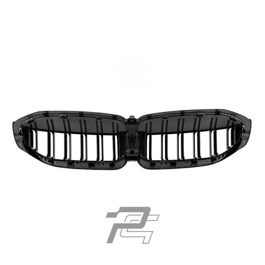 Dual Slat Dry Carbon Fiber Front Grille – BMW 3 Series Pre-LCI G20