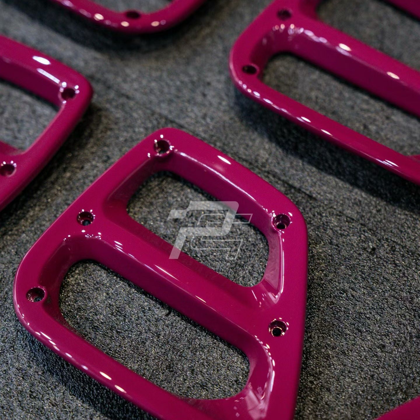 Custom Painted LWCB Seat Belt Pass Through Trim - Porsche 991 & 992 & 718 Lightweight Carbon Bucket Seats