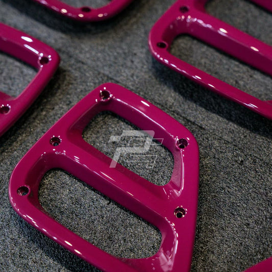 Custom Painted LWCB Seat Belt Pass Through Trim - Porsche 991 & 992 & 718 Lightweight Carbon Bucket Seats
