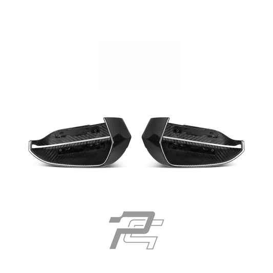 OEM Style Dry Carbon Fiber Mirror Caps - BMW M5 G90/G99 & 5 Series i5 G60/G61 & 7 Series G70 & X3 G45