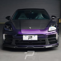 OEM Style Dry Carbon Fiber Engine Hood - Porsche Panamera 976