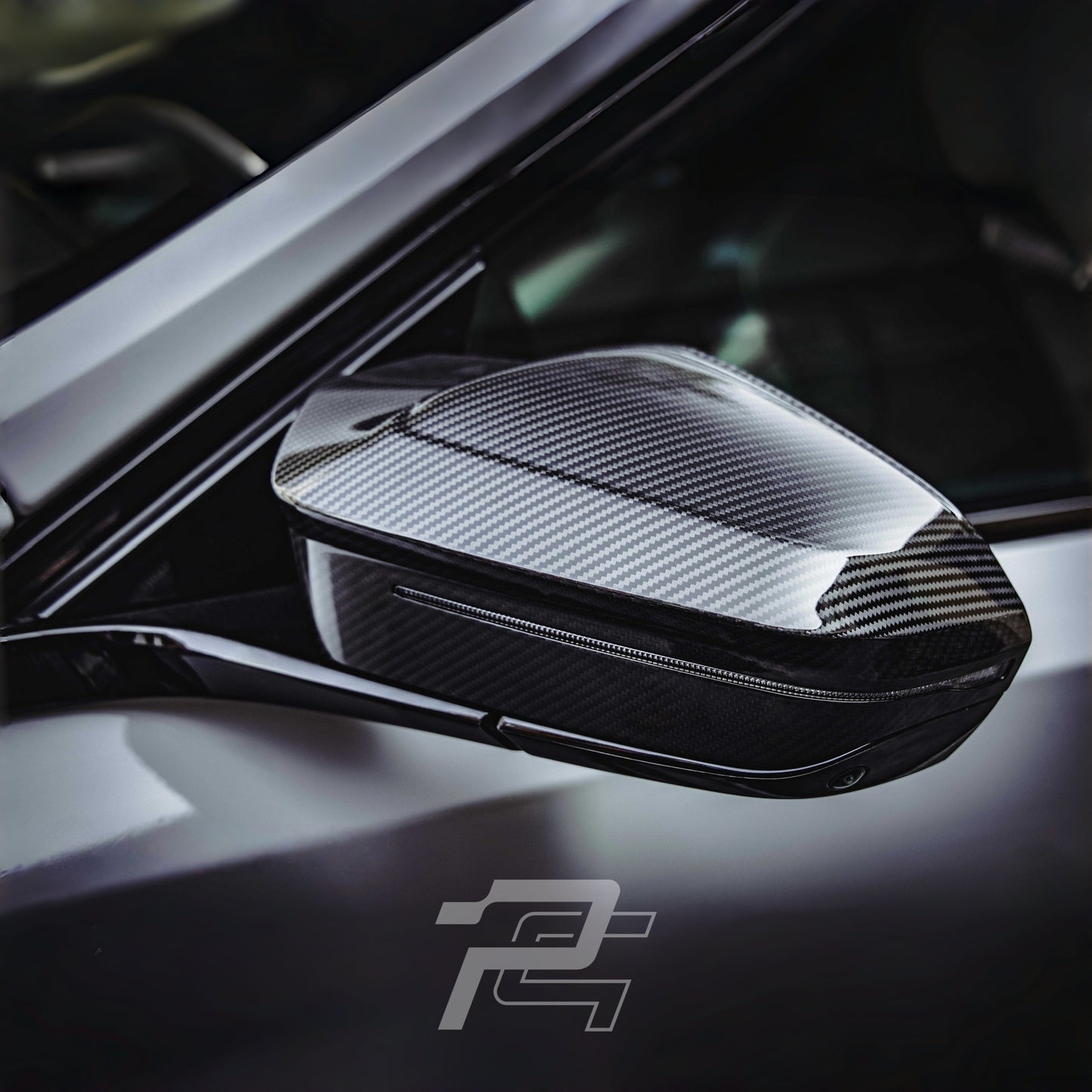 MP Style Dry Carbon Fiber Mirror Caps - BMW M5 G90/G99 & 5 Series i5 G60/G61 & 7 Series G70 & X3 G45