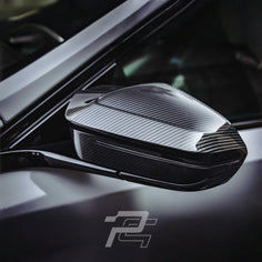 MP Style Dry Carbon Fiber Mirror Caps - BMW M5 G90/G99 & 5 Series i5 G60/G61 & 7 Series G70 & X3 G45