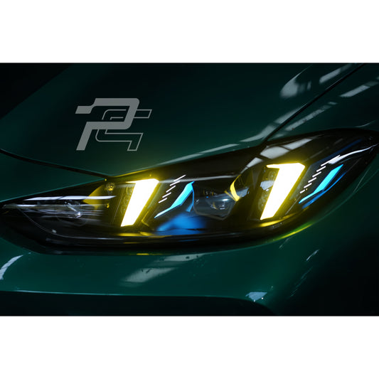 Snake Eye Yellow/White Switchable DRL LCI Facelift Headlights - BMW M3 G80/G81 & M4 G82/G83 & 4 Series G22/G23/G26
