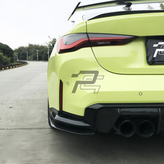 MHC Style Dry Carbon Fiber Rear Side Splitter Extention Trim - BMW M3 G80/G81 & M4 G82/G83