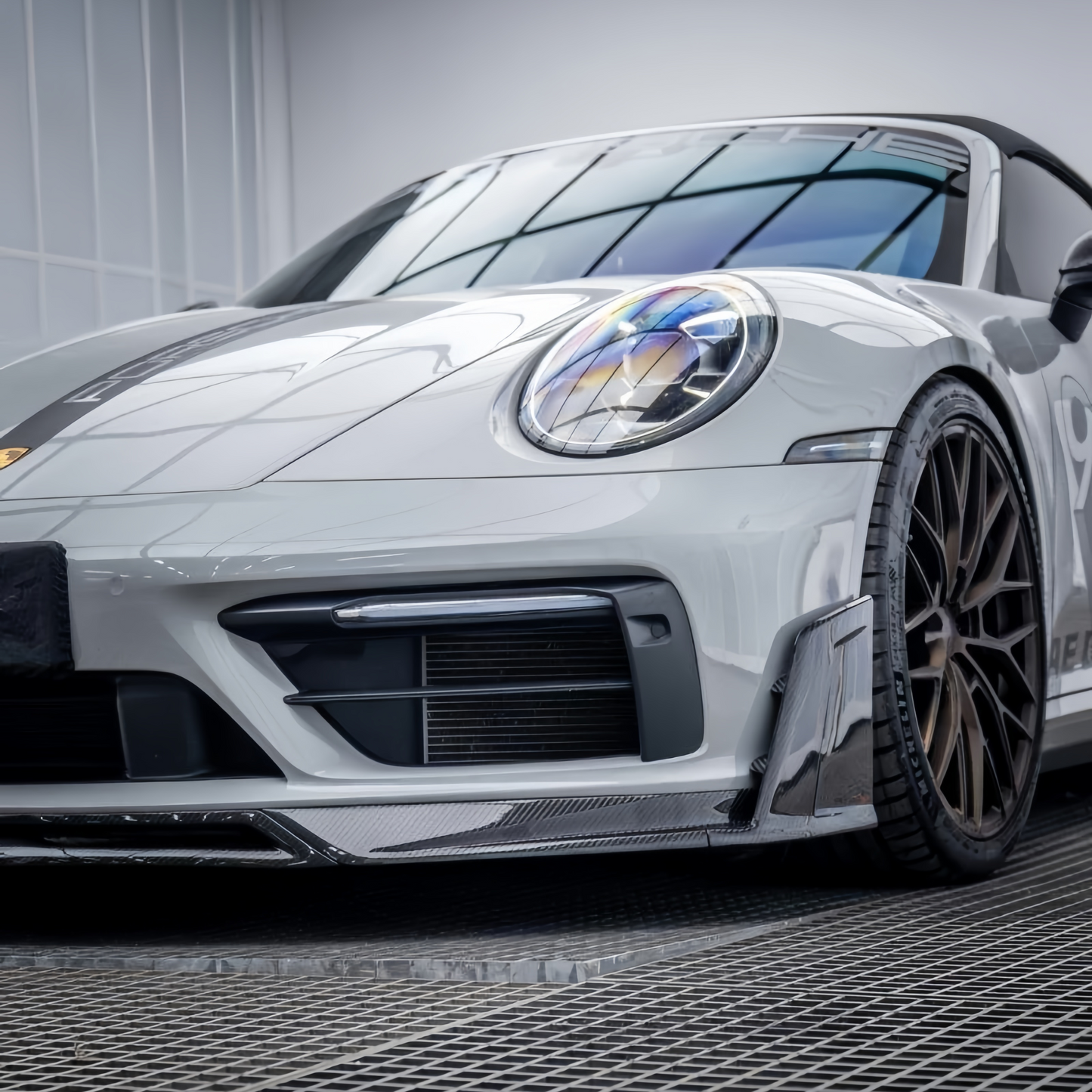 AE Style Dry Carbon Fiber Front Lip – Porsche 911 992.1 Carrera / S / 4 / 4S / T / GTS