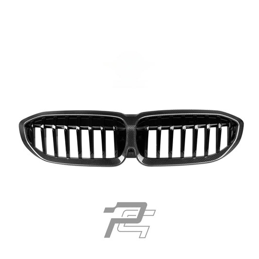 Single Slat Dry Carbon Fiber Front Grille – BMW 3 Series Pre-LCI G20