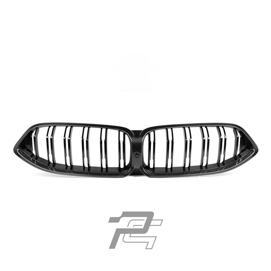 Dual Slat Dry Carbon Fiber Front Grille – BMW BMW 8 Series G14/G15/G16