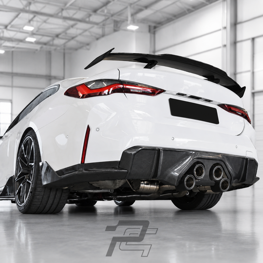MP Exhaust Style Carbon Fiber Rear Diffuser - BMW M3 G80/G81 & M4 G82/G83
