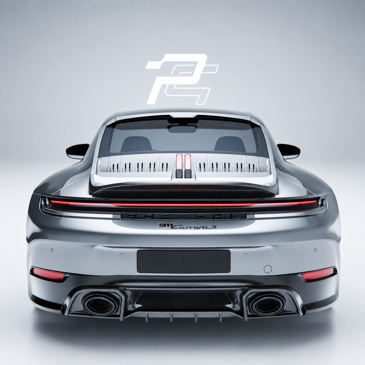 OD Style Dry Carbon Fiber Rear Diffuser - Porsche 911 992.2