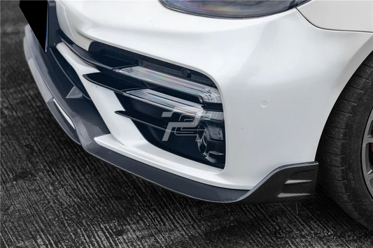 KDA Style Dry Carbon Fiber Front Lip - Porsche Panamera 971 Sport Design