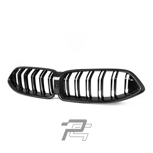 Dual Slat Dry Carbon Fiber Front Grille – BMW BMW 8 Series G14/G15/G16
