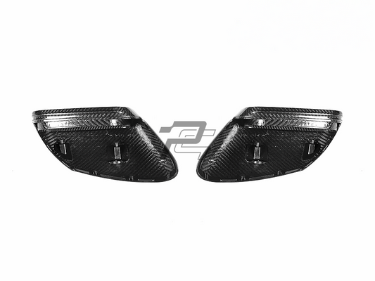 Dry Carbon Fiber Mirror Caps – Porsche 911 992 & Taycan 9J1