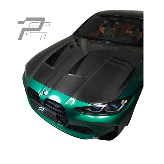 N Style Dry Carbon Fiber Engine Hood - BMW M3 G80/G81 & M4 G82/G83