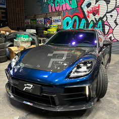 OEM Style Dry Carbon Fiber Engine Hood - Porsche Panamera 976