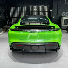 OD Style Dry Carbon Fiber Rear Diffuser - Porsche Taycan 9J1