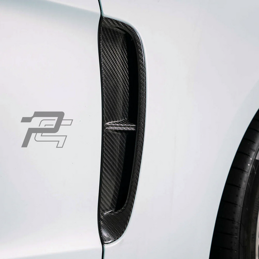 Dry Carbon Fiber Side Fender Vent Trim - Porsche Panamera 971
