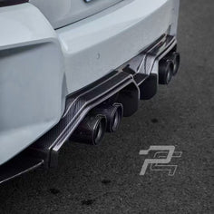 AD Style Dry Carbon Fiber Rear Diffuser V1 - BMW M2 G87