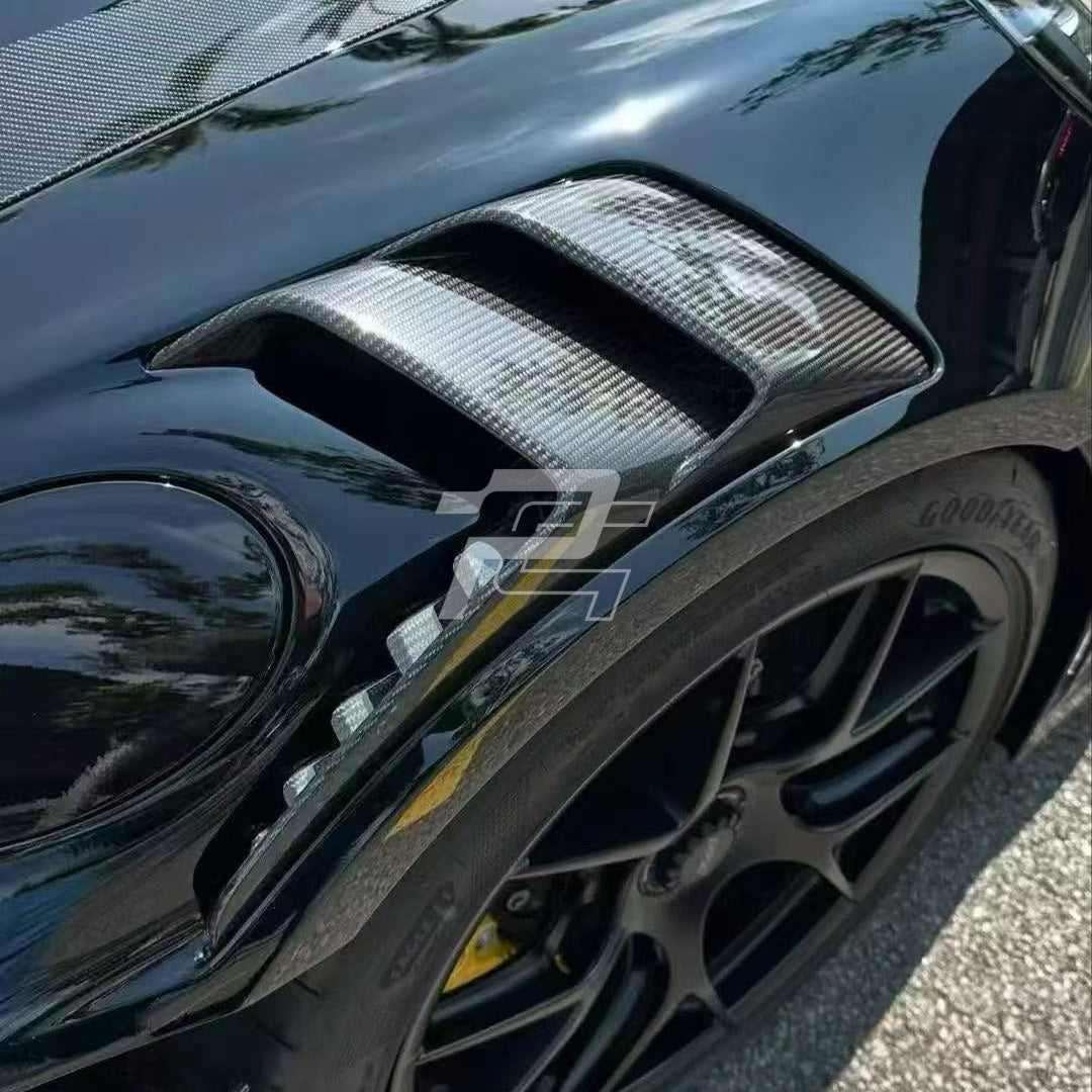 Dry Carbon Fiber Front Fender Vent Trim – Porsche 992.1 GT3RS