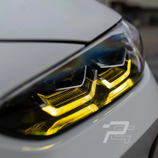Pre-LCI Yellow/RGB DRL Laser/LED Headlight Module Upgrade Kit - BMW M3 G80/G81 & M4 G82/G83 & 4 Series i4 G22/G23/G26
