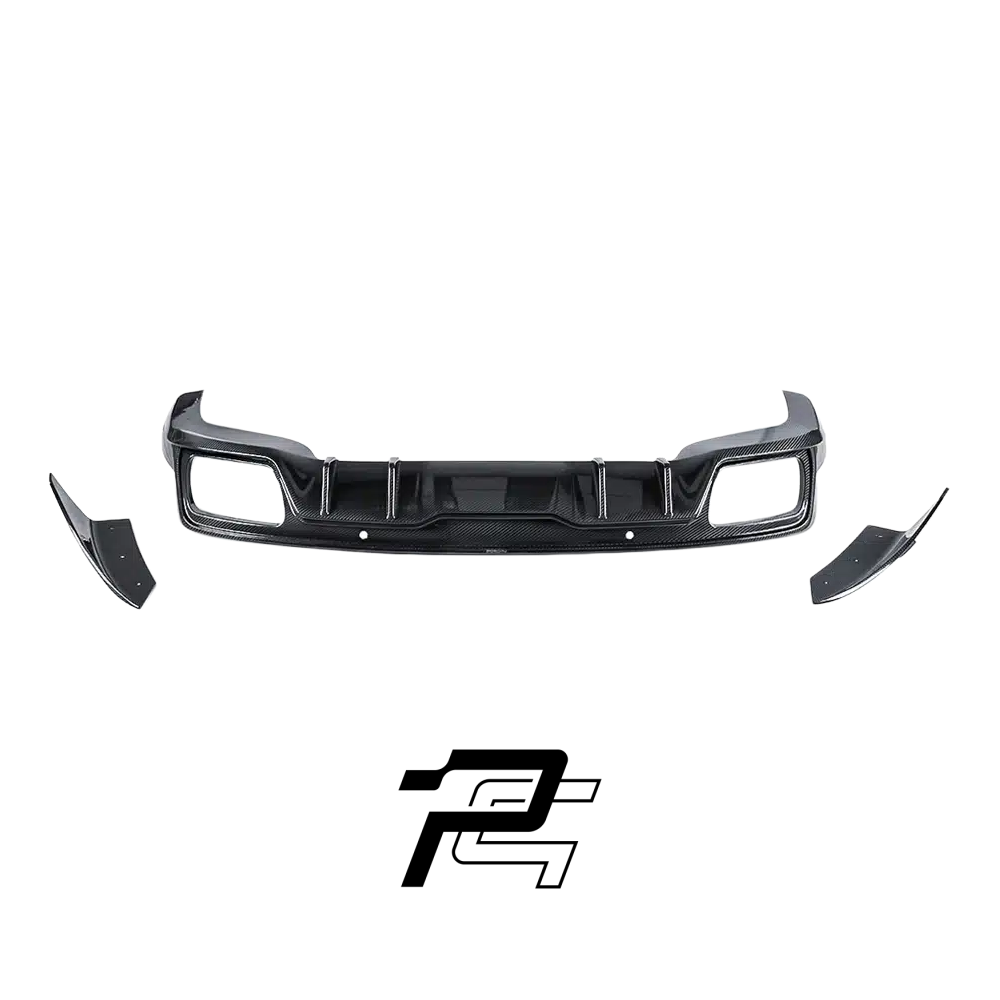 P Style Dry Carbon Fiber Rear Diffuser - Porsche Panamera 971