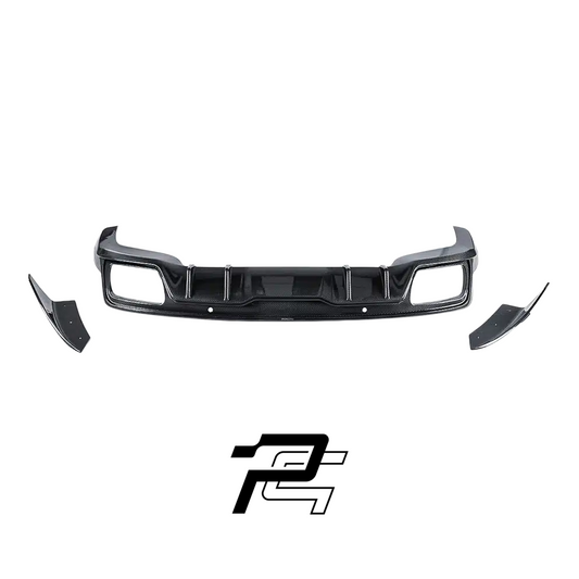 P Style Dry Carbon Fiber Rear Diffuser - Porsche Panamera 971