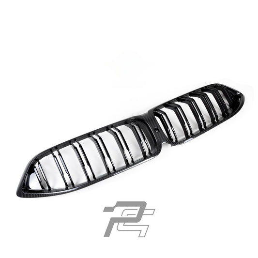 Dual Slat Dry Carbon Fiber Front Grille – BMW BMW 8 Series G14/G15/G16