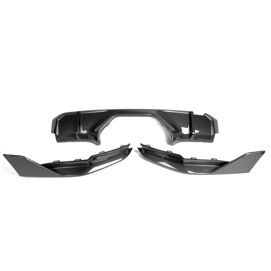 MP Exhaust Style Carbon Fiber Rear Diffuser - BMW M3 G80/G81 & M4 G82/G83