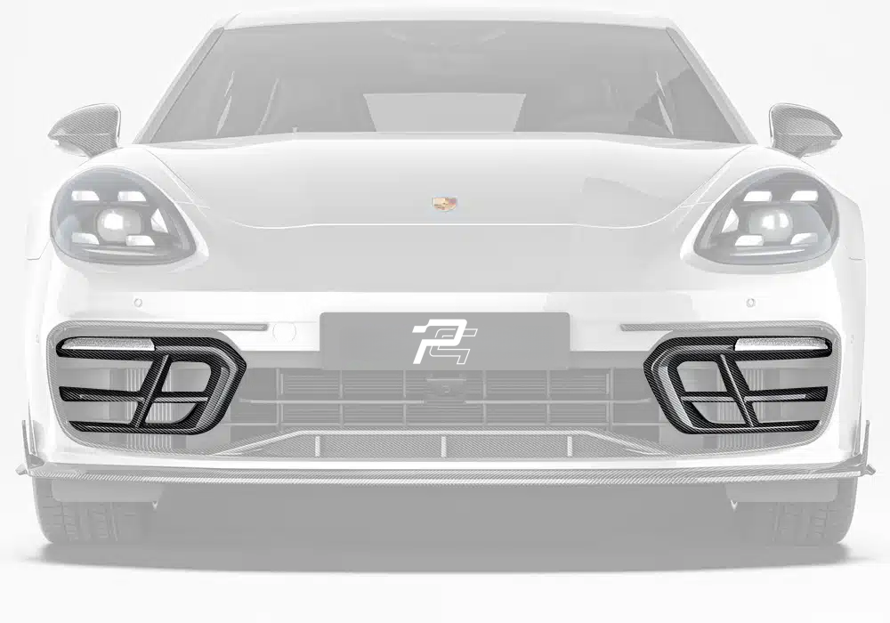 Dry Carbon Fiber Air Inlet Ducts Vent Trim – Porsche Panamera 971.2 Non-Sport Design