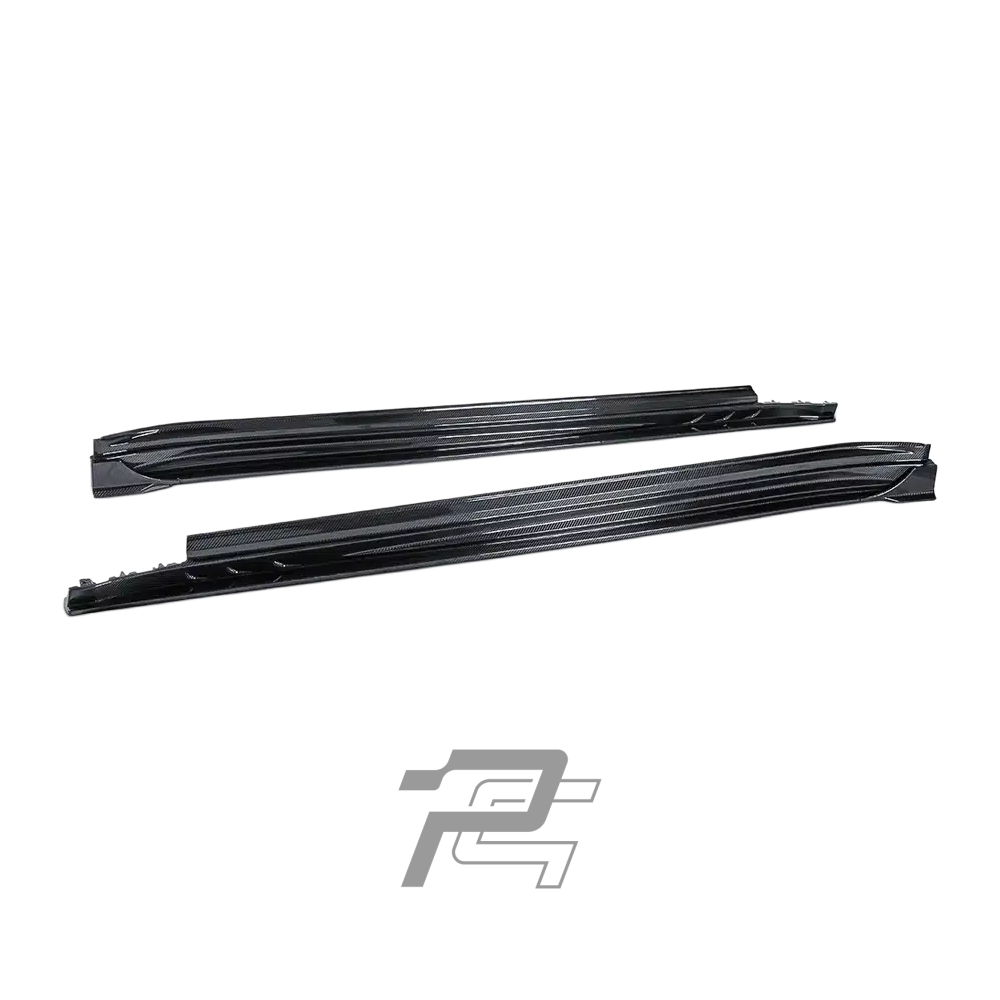P Style Dry Carbon Fiber Side Skirt - Porsche Panamera 971