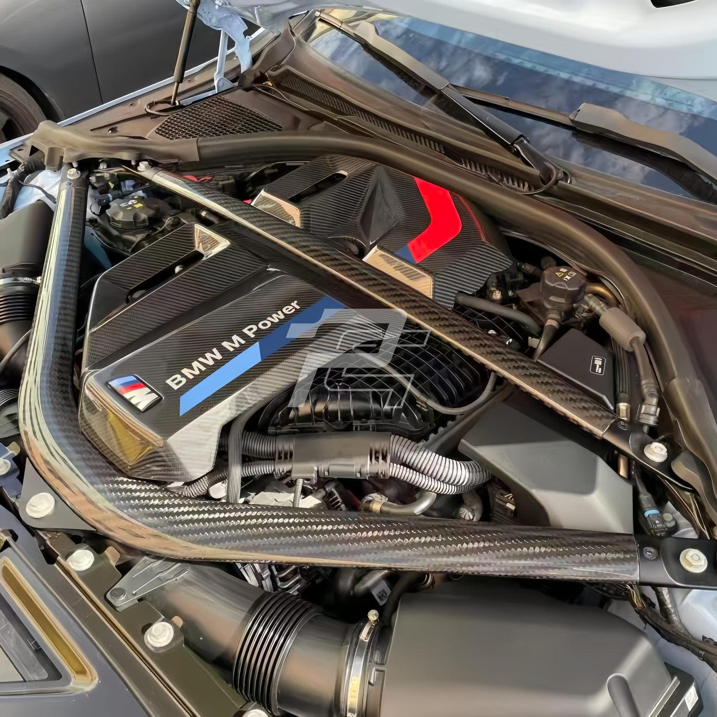 U Shaped Dry Carbon Fiber Engine Strut Brace Bar - BMW M2 G87 & M3 G80/G81 & M4 G82/G83