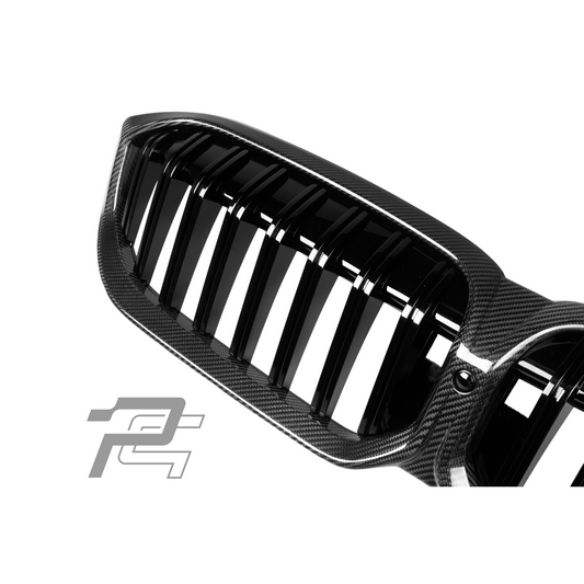 Single Slat Dry Carbon Fiber Front Grille – BMW 3 Series LCI G20