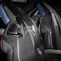 Dry Carbon Fiber Seat Back Cover Set - BMW M3 G80/G81 & M4 G82/G83