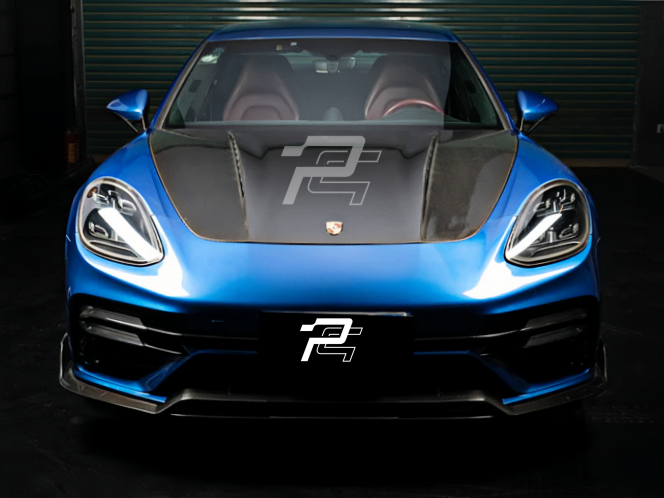 TP Style Dry Carbon Fiber Engine Hood - Porsche Panamera 971