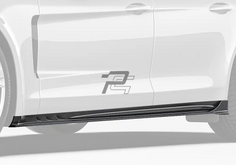 P Style Dry Carbon Fiber Side Skirt - Porsche Panamera 971